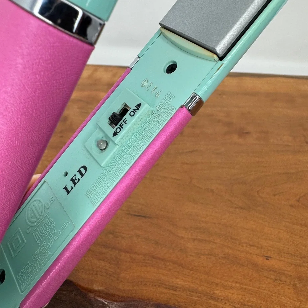 CHI X Ulta Ceramic 1 Inch Hair Flat Iron Mint Green Pink Colorblock
